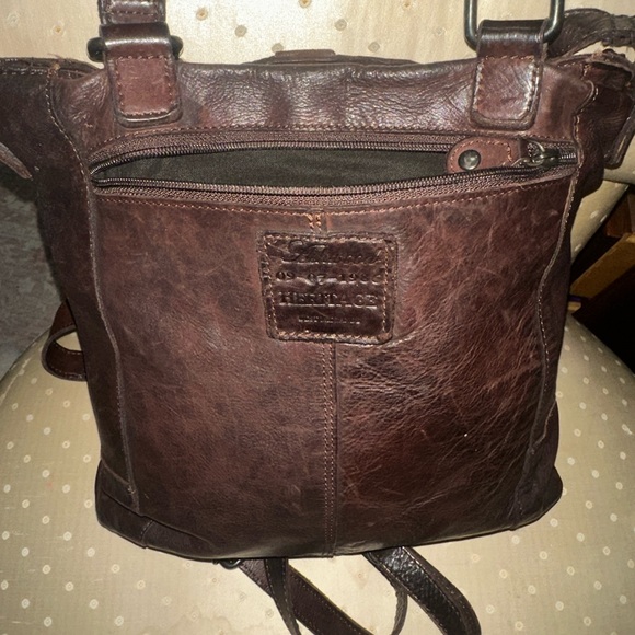 Ashwood Handbags - Elegant Brown Woven Leather Shoulder Bag